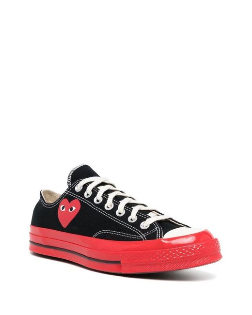 COMME DES GARÇONS PLAY Red Converse Low Heart Shoes for men