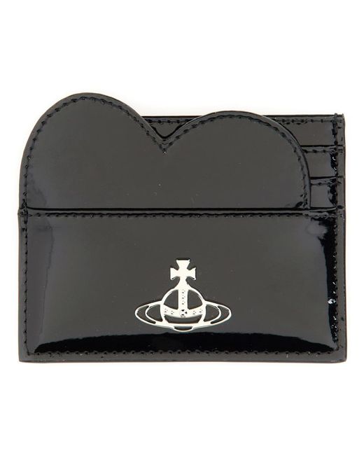 Vivienne Westwood Black Heart Card Holder
