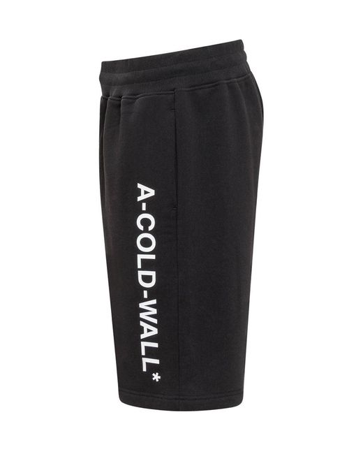 A_COLD_WALL* Black A-Cold-Wall Shorts With Logo for men