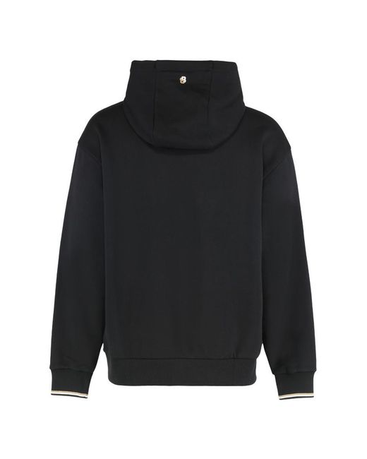 Boss Black Hooded Sweatshirt Made Of Terry Cotton for men
