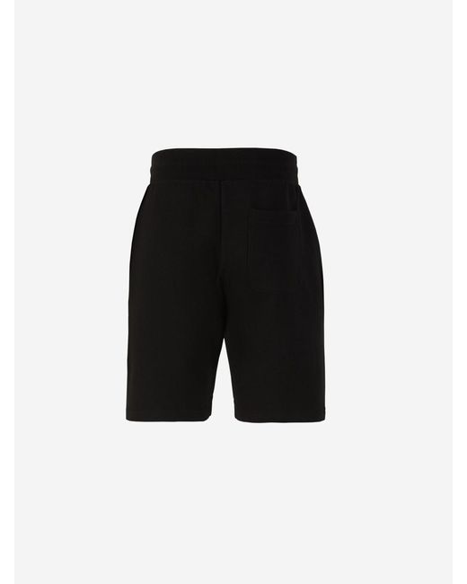 John Elliott Black Cotton Plain Bermuda Shorts for men