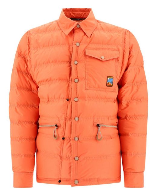 3 MONCLER GRENOBLE Orange "lavachey" Down Jacket for men