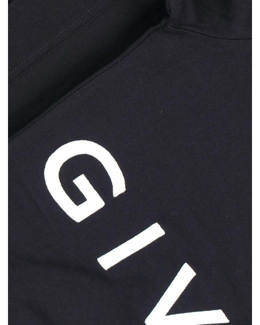 Givenchy Black Printed Logo T-Shirt for men