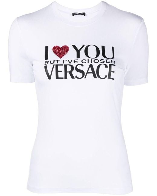 Versace Top in White | Lyst