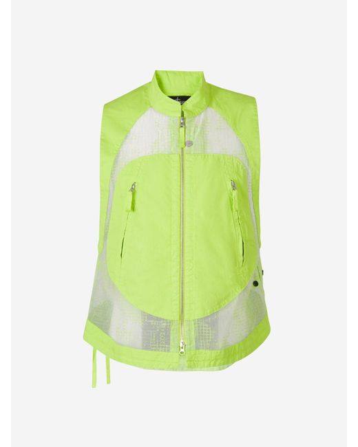 Stone Island Shadow Project Green Mesh Panel Vest for men