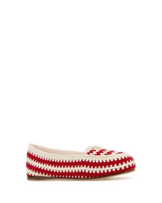Prada Red Slippers