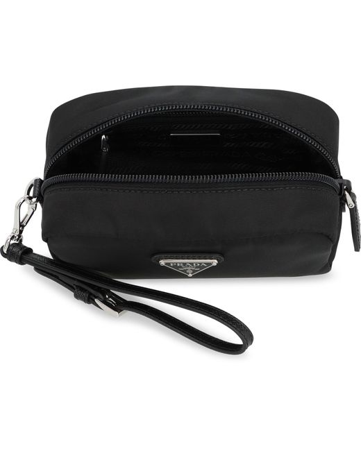 Prada Black Re-Nylon Wash Bag