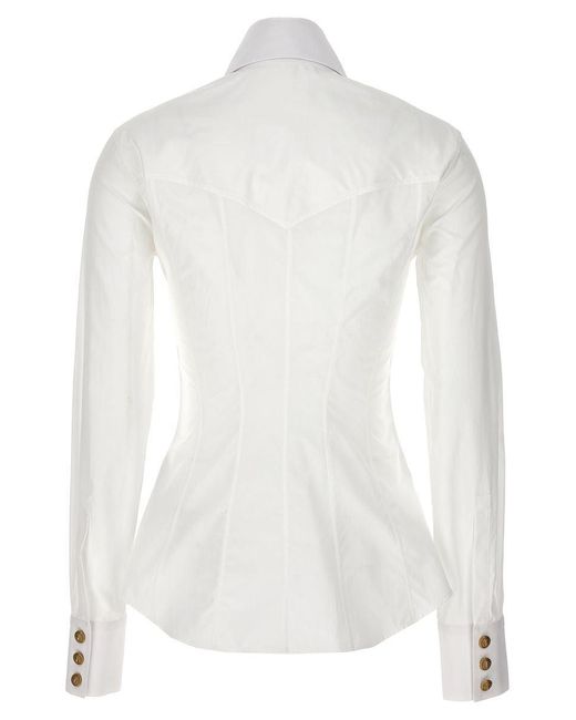 Balmain White Cotton Shirt