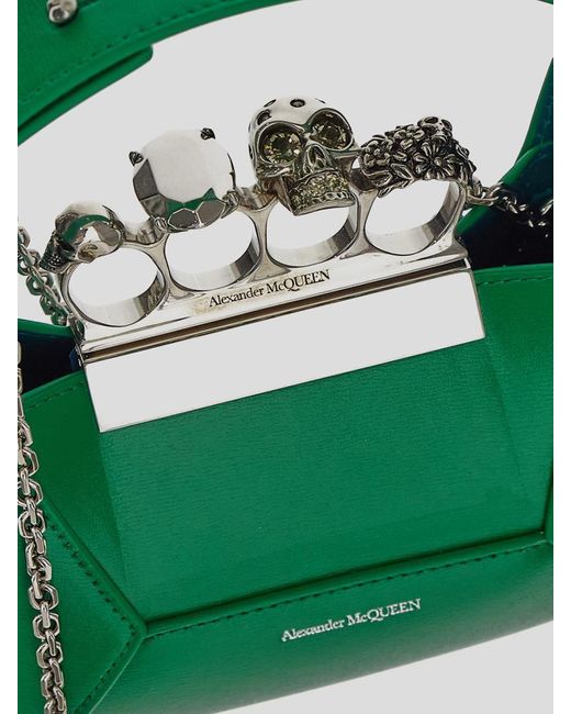 Alexander McQueen Green Bright Hobo Mini Bag