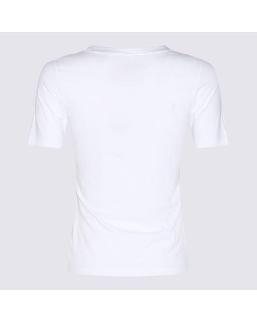MM6 by Maison Martin Margiela White Cotton T-Shirt