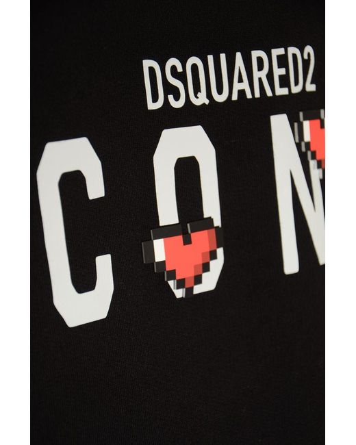 DSquared² Black Icon-print Sweatshirt