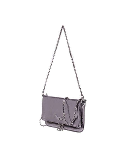 Zadig & Voltaire Gray Rock Vintage Crossbody