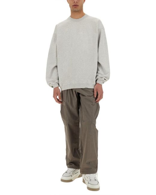 Represent Gray Sweatshirt Initial for men