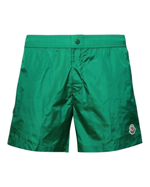 Moncler Green Polyamide Swimsuit for men