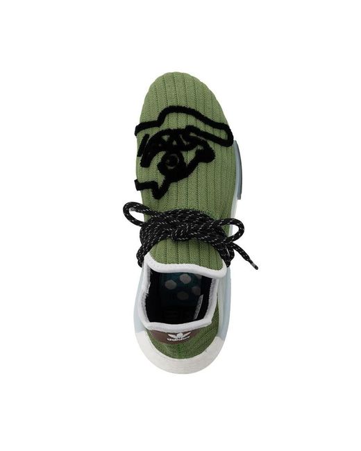 adidas Nmd Hu Pharrell X Bbc Running Dog Sneakers in Green for Men | Lyst
