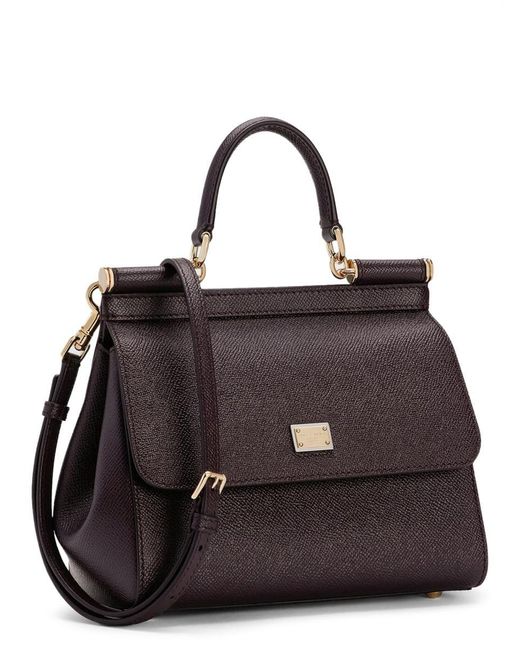 Dolce & Gabbana Brown Hand Bag "Sicily" Medium