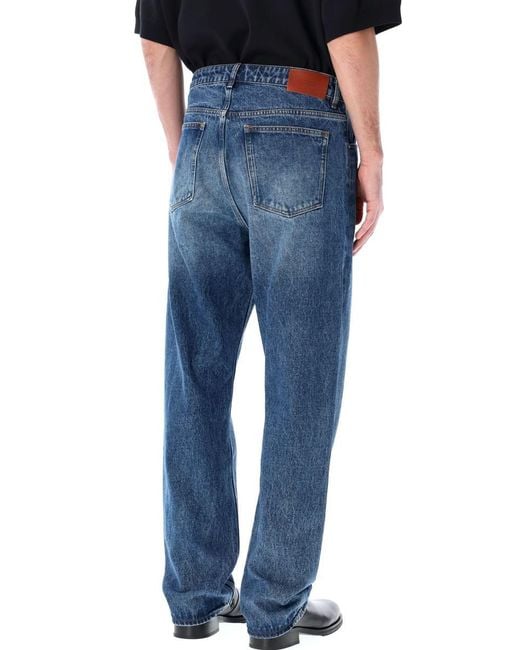 Studio Nicholson Blue Classic Denim Pant for men
