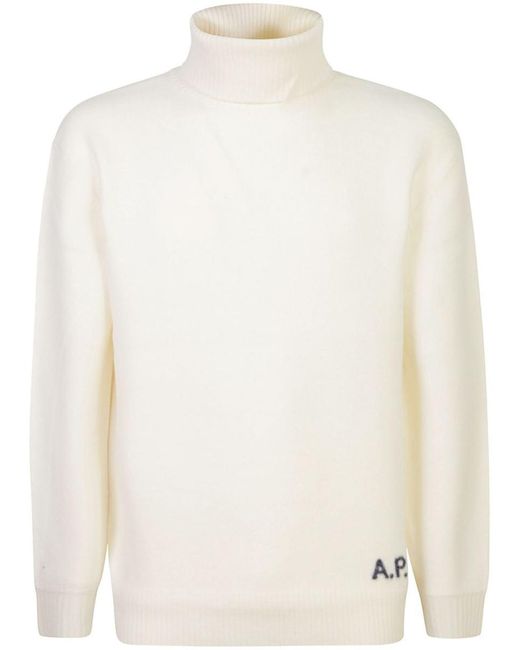 A.P.C. Sweaters in White for Men Lyst