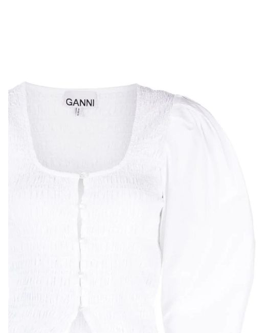 Ganni White Shirts
