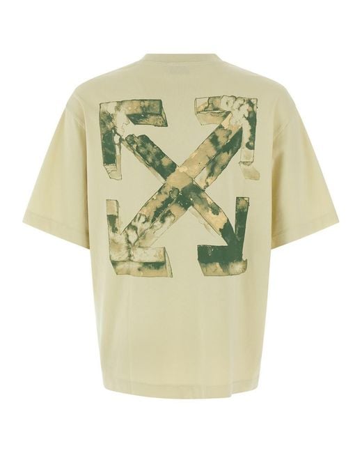 Off-White c/o Virgil Abloh Natural Cloudy Arrow Skate T-Shirt for men