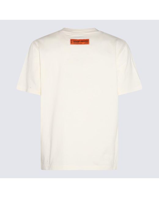 Heron Preston White Cotton T-shirt for men