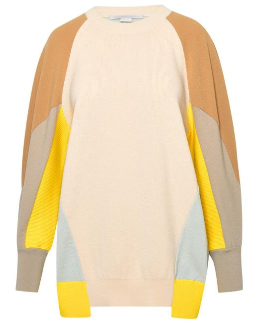 Stella McCartney Orange Brown Wool Oversize Sweater