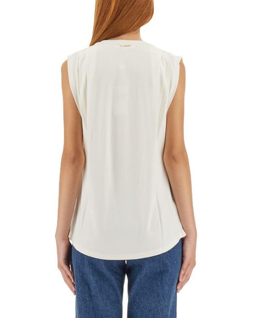 Michael Kors White Viscose Tops