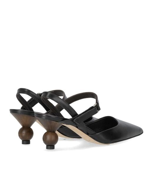 Weekend by Maxmara Black Palo Slingback Pump