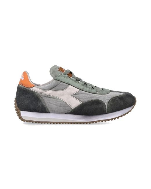 Diadora Gray Equipe Dirty Stone Wash Evo Sneakers