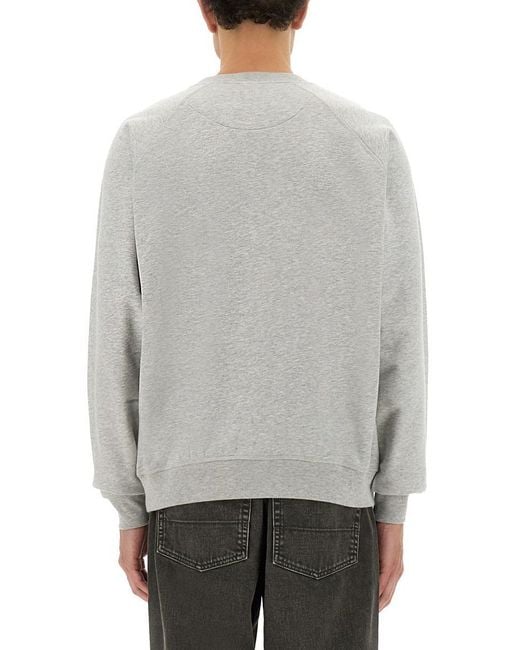 Vivienne Westwood Gray Raglan Sleeve Cotton Sweatshirt