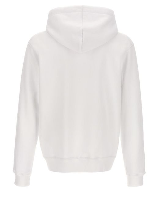 DSquared² Printed Hoodie Sweatshirt White for men