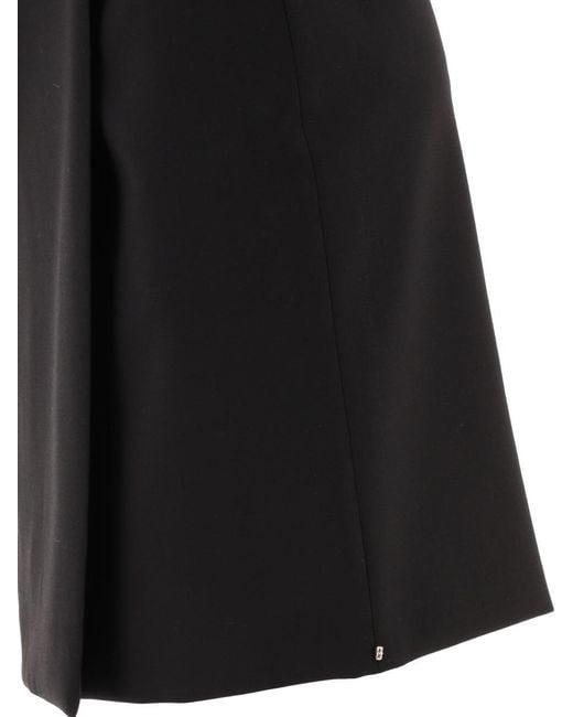Sportmax Black "meris" Wrap Skirt