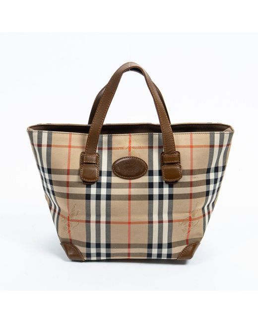 Burberry Tote Bag Chk | Lyst