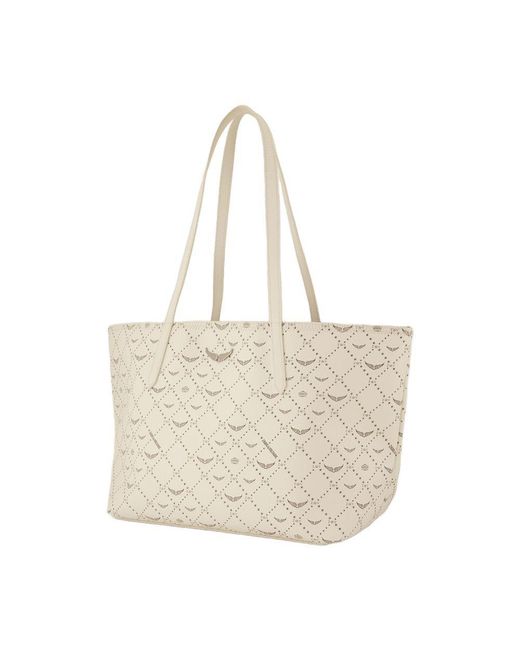 Zadig & Voltaire Natural Z Shopper Monogram Shopper Bag