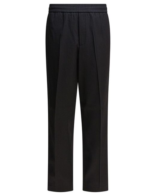 Golden Goose Deluxe Brand Black Wool Trousers for men