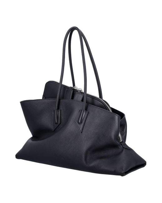The Attico Blue La Passeggiata Medium Tote Bag