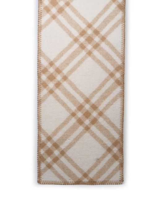 Burberry Natural Beige Wool Scarf