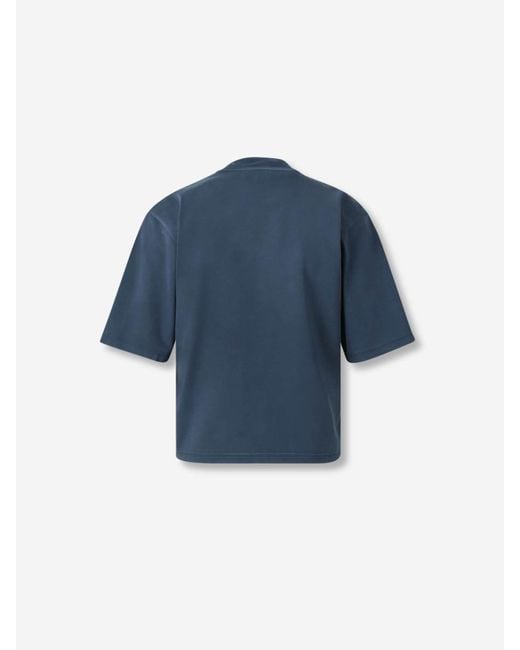Off-White c/o Virgil Abloh Blue Cotton T-Shirt
