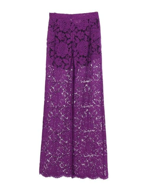 Dolce & Gabbana Purple Trousers