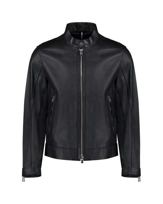 Boss Black Leather Jacket for men