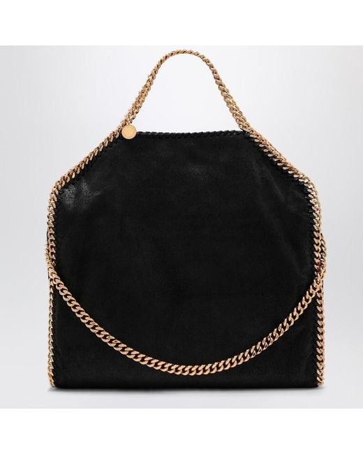 Stella McCartney Black Falabella Fold Over Bag