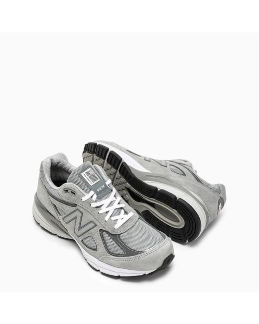 New Balance Gray Low Made In Usa 990v4 Trainer for men