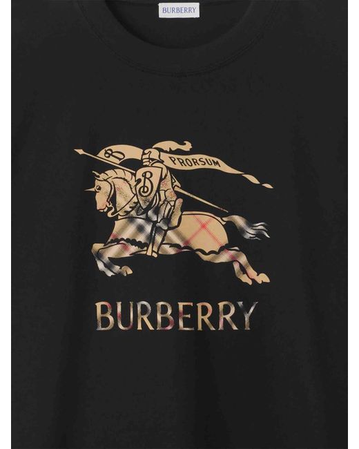 Burberry Black Round Neck T-Shirt for men