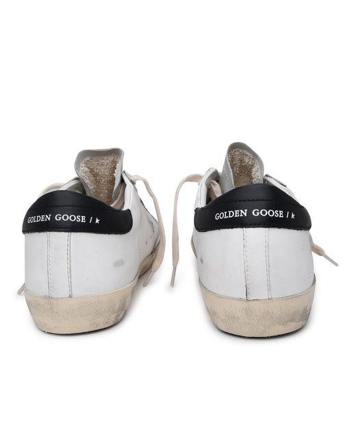 Golden Goose Deluxe Brand White Leather Super-Star Sneakers for men