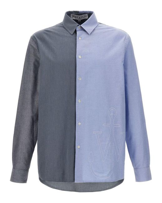 J.W. Anderson Blue Anchor Shirt, Blouse for men
