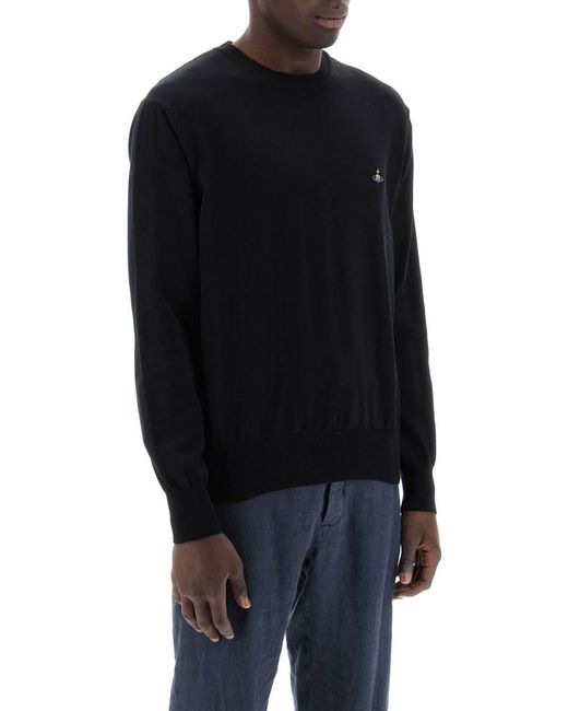 Vivienne Westwood Blue Cotton Alex Pullover Sweater for men
