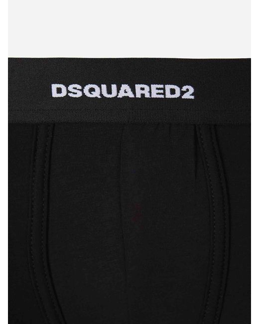 DSquared² Black Cotton Boxer Pack for men