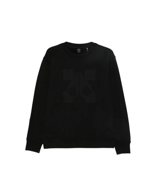Moose Knuckles Black Fabric Sweaters for men