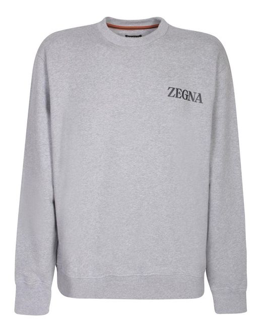 Zegna Gray Sweatshirts for men