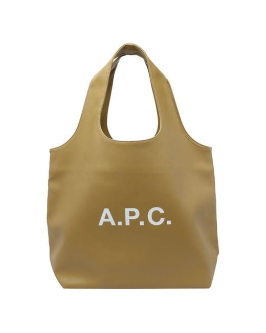 A.P.C. Green Ninon Tote Bag